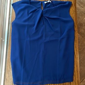 Blue sleeveless top